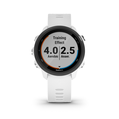 Garmin Forerunner 245 Music, blanc, montre connectée GPS de fitness haut de gamme pour coureurs (010-02120-21)