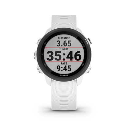 Garmin Forerunner 245 Music, blanc, montre connectée GPS de fitness haut de gamme pour coureurs (010-02120-21)