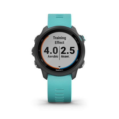 Garmin Forerunner 245 Music, Aqua, montre connectée GPS de fitness haut de gamme pour coureurs (010-02120-22)