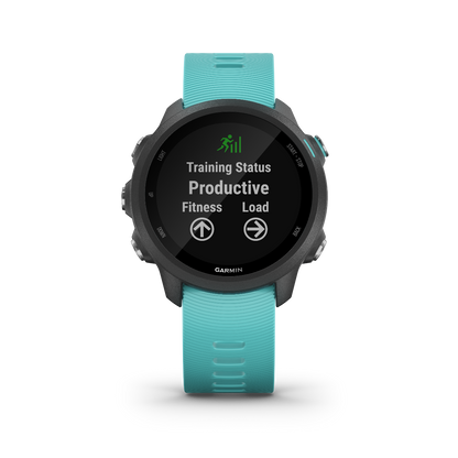 Garmin Forerunner 245 Music, Aqua, montre connectée GPS de fitness haut de gamme pour coureurs (010-02120-22)