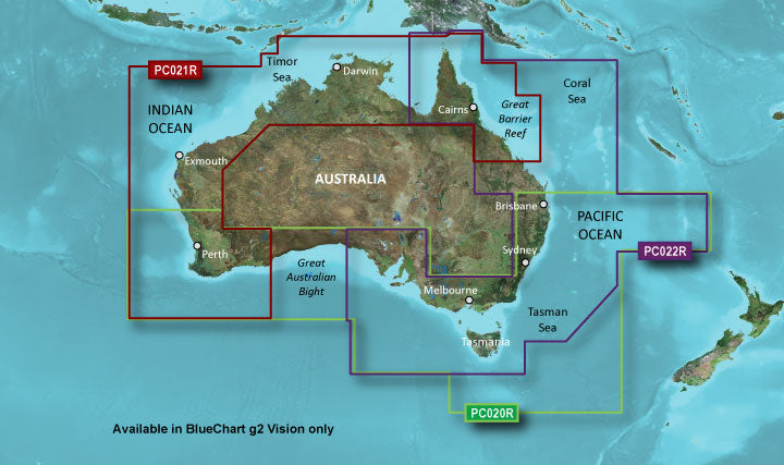 Garmin Bluechart G2 Vision Côte Est Australie (010-C0756-00)