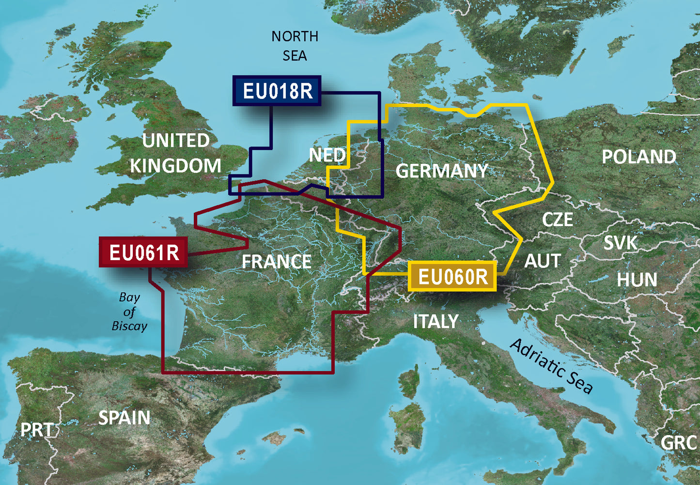 Cartes Garmin Benelux BlueChart g3 Vision | VEU018R | microSD/SD (010-C0775-00)