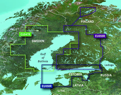 Garmin Gulfs of Finland and Riga Charts BlueChart g3 Vision | VEU050R | microSD/SD