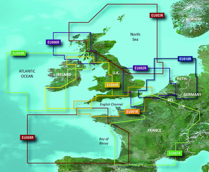 Cartes Garmin Benelux BlueChart g3 Vision | VEU018R | microSD/SD (010-C0775-00)