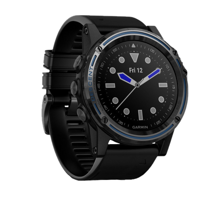 Garmin Descent MK1, saphir gris avec bracelet noir, montre intelligente marine pour plongeurs (010-01760-02)