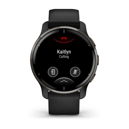 Garmin Venu 2 Plus, Slate/Stainless Steel Bezel w/ Black Case (Garmin Certified Refurbished)