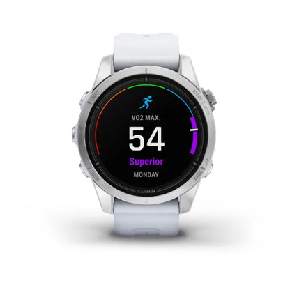 Garmin Epix Pro (Gen 2), 42 mm Standard Edition Silver with Whitestone Band (010-02802-00)