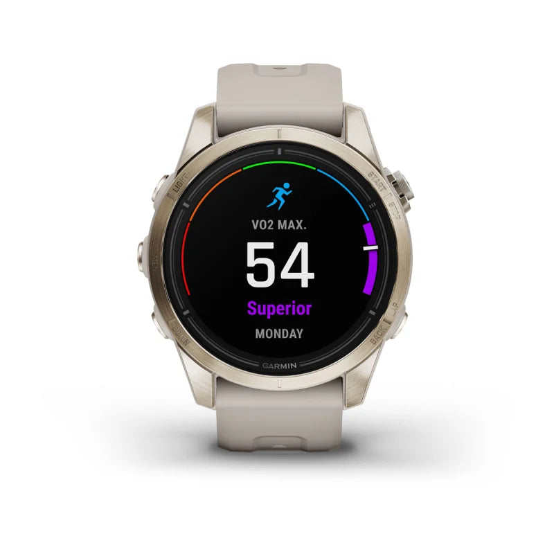 Garmin Epix Pro (Gen 2), 42 mm Sapphire Edition Soft Gold with Light Sand Band (010-02802-10)