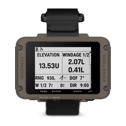 Navigateur GPS de poignet Garmin Foretrex 901 Ballistic Edition avec dragonne (010-02760-00)