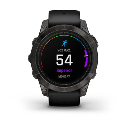 Garmin Epix Pro (Gen 2), 47 mm Sapphire Edition Carbon Gray DLC Titanium with Black Band (010-02803-10)