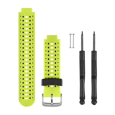 Bracelets de montre en silicone jaune Garmin Force (010-11251-83)