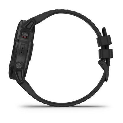 Garmin Fēnix 6X Pro et Sapphire Editions Pro Black avec bracelet noir (reconditionné certifié Garmin)