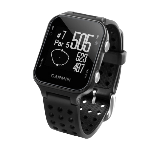 Garmin Approach S20, Noir, Montre connectée GPS de golf et télémètre (reconditionné certifié Garmin)