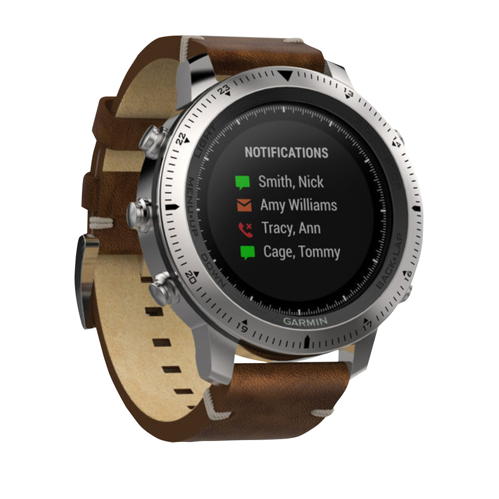 Garmin Fenix ​​Chronos avec bracelet en cuir (010-01957-00)