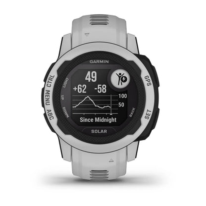 Garmin Instinct 2S Solar, Mist Gray (Garmin Certified Refurbished)