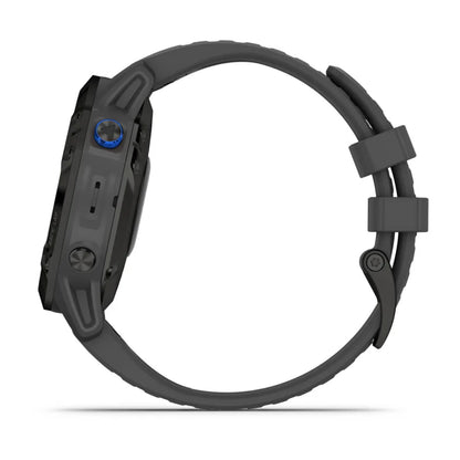 Garmin Fēnix 6, Pro Solar Edition Noir avec bracelet gris ardoise (reconditionné certifié Garmin) 