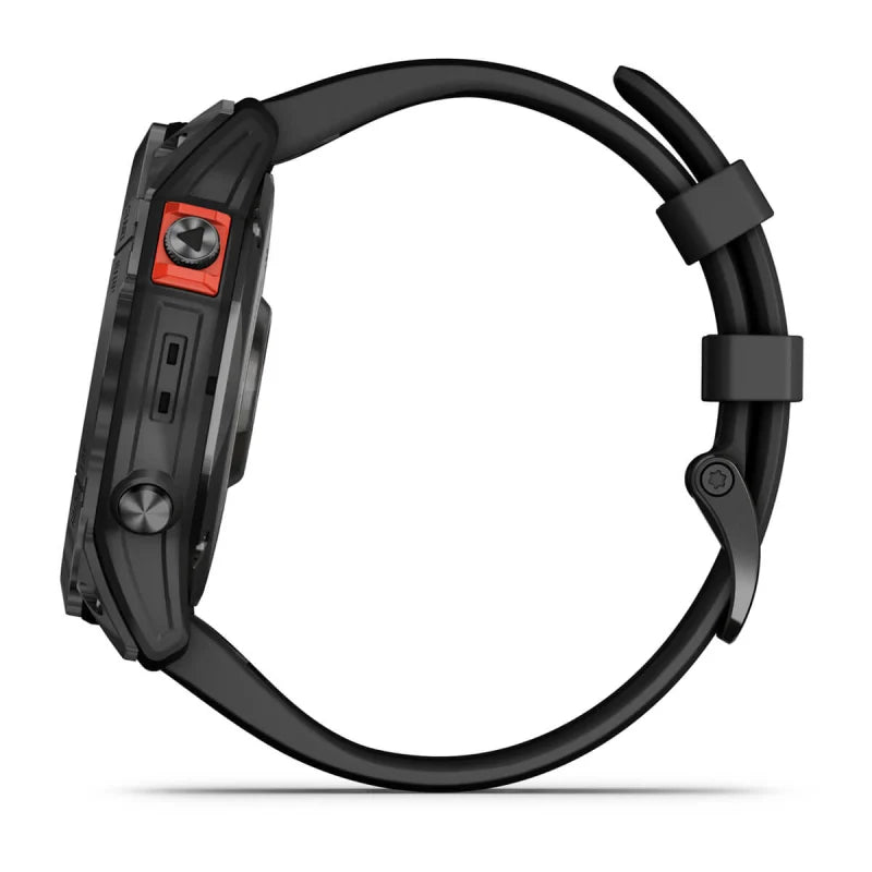 Garmin Fēnix 7X, édition solaire Gris ardoise avec bracelet noir (reconditionné certifié Garmin) 