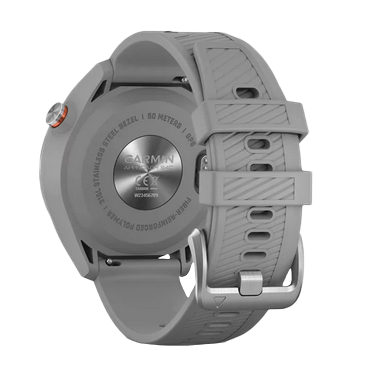 Garmin Approach S40, montre connectée de golf GPS et télémètre en acier inoxydable avec bracelet gris (010-02140-00)