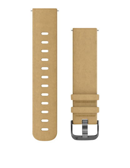 Garmin Quick Release Band (20 mm) Tan Suede with Slate Hardware