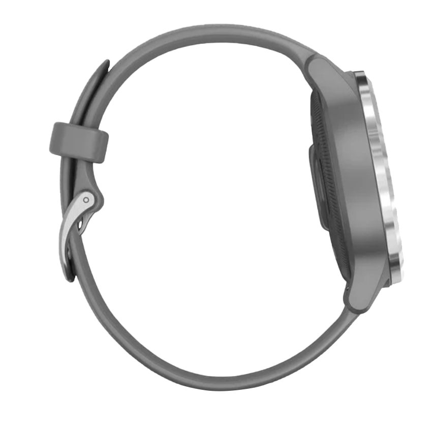 Garmin Vivoactive 4S - Argent avec bracelet gris (010-02172-01)