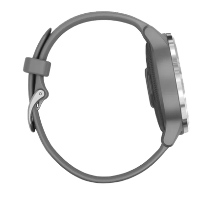 Garmin Vivoactive 4S - Argent avec bracelet gris (010-02172-01)