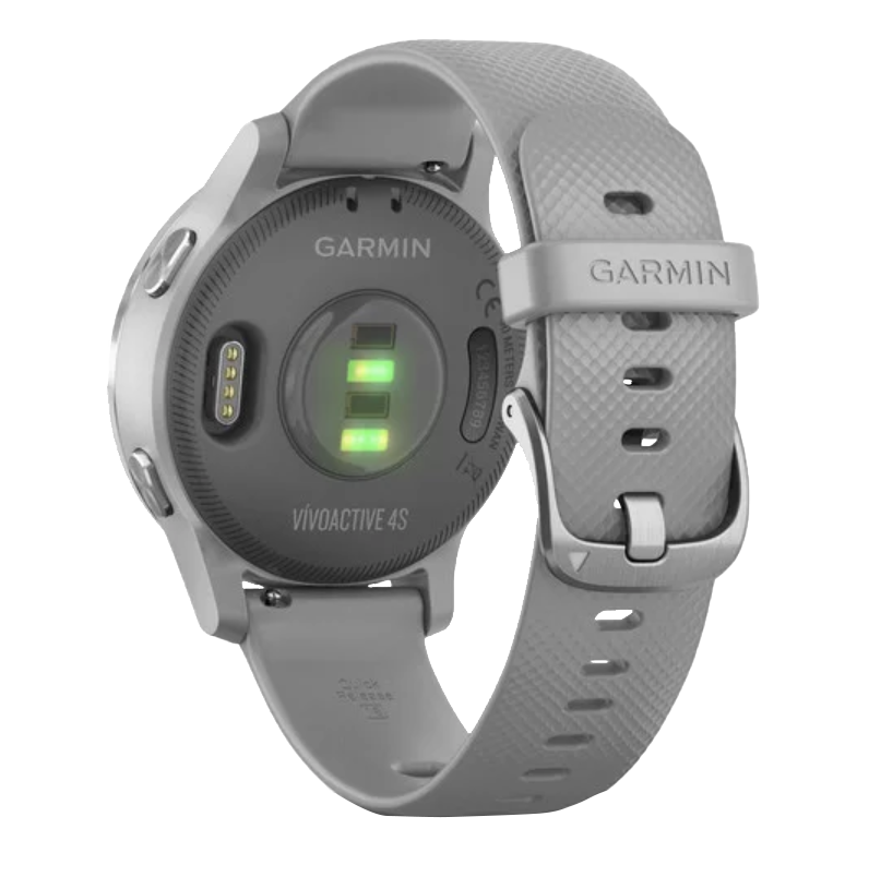 Garmin Vivoactive 4S - Argent avec bracelet gris (010-02172-01)