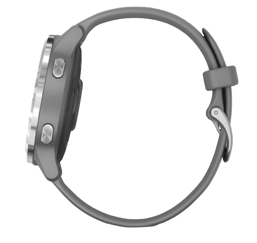 Garmin Vivoactive 4S - Argent avec bracelet gris (010-02172-01)