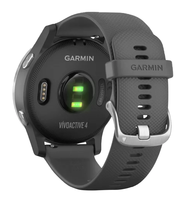 Garmin Vivoactive 4 - Argent avec bracelet gris ombré (010-02174-01)