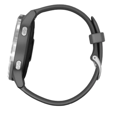 Garmin Vivoactive 4 - Argent avec bracelet gris ombré (010-02174-01)