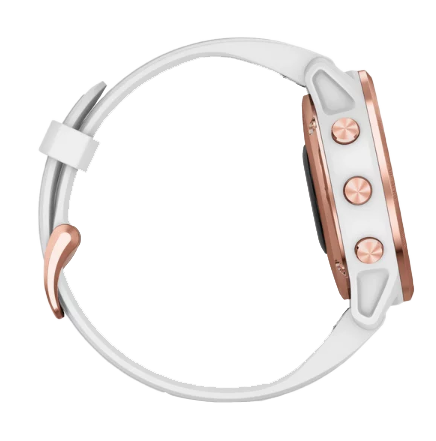 Garmin Fenix ​​6S Pro Rose Goldtone avec bracelet blanc (010-02159-10)