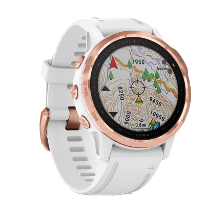 Garmin Fenix ​​6S Pro Rose Goldtone avec bracelet blanc (010-02159-10)