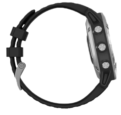 Garmin Fenix ​​6 Silver avec bracelet noir (010-02158-00)