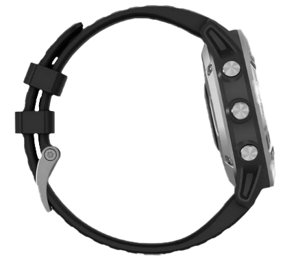 Garmin Fenix ​​6 Silver avec bracelet noir (010-02158-00)