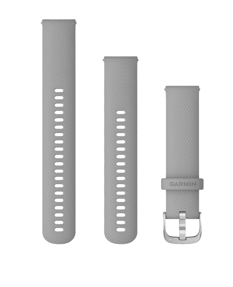 Garmin Quick Release Bands (20 mm) Powder Gray with Silver Hardware