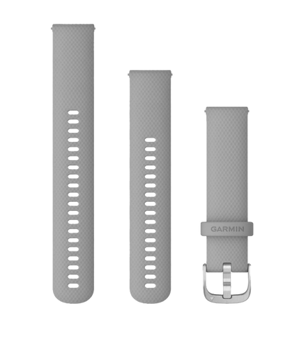 Garmin Quick Release Bands (20 mm) Powder Gray with Silver Hardware