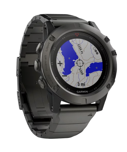 Garmin Fenix ​​5X, saphir gris ardoise avec bracelet en métal, montre intelligente GPS (reconditionnée certifiée Garmin)