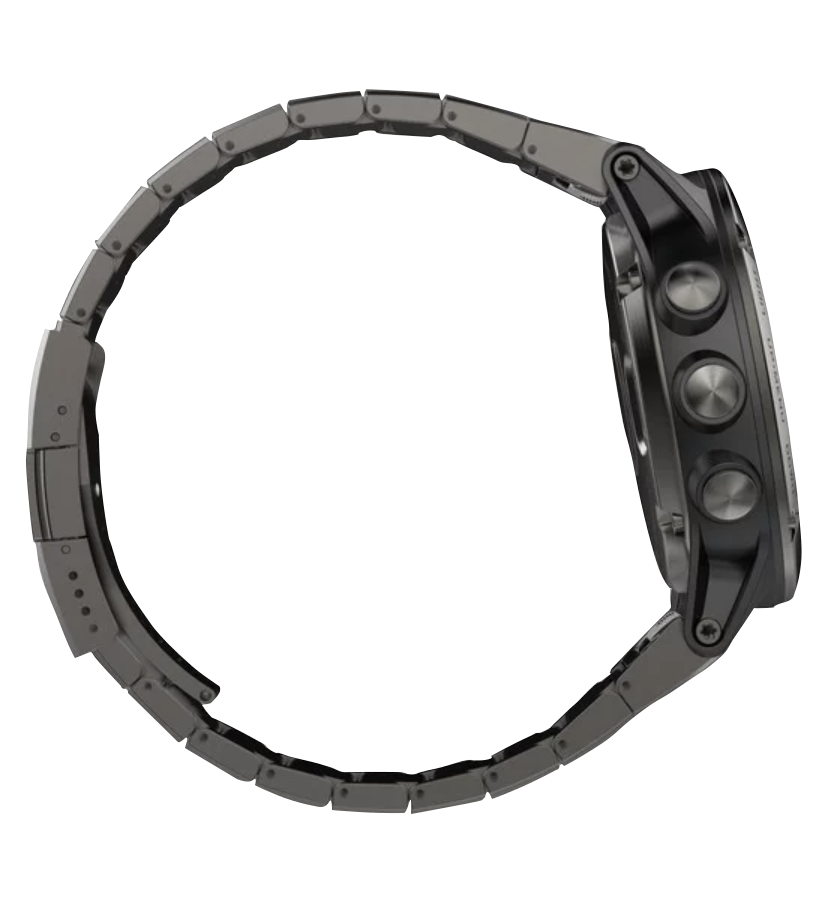 Garmin Fenix ​​5X, saphir gris ardoise avec bracelet en métal, montre intelligente GPS (reconditionnée certifiée Garmin)