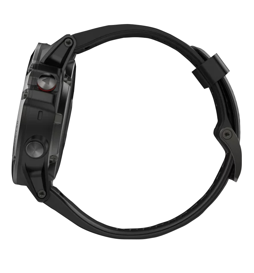 Garmin Fenix ​​5X, saphir gris ardoise avec bracelet noir, montre connectée GPS (reconditionnée certifiée Garmin)