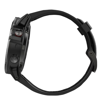 Garmin Fenix ​​5X, saphir gris ardoise avec bracelet noir, montre connectée GPS (reconditionnée certifiée Garmin)