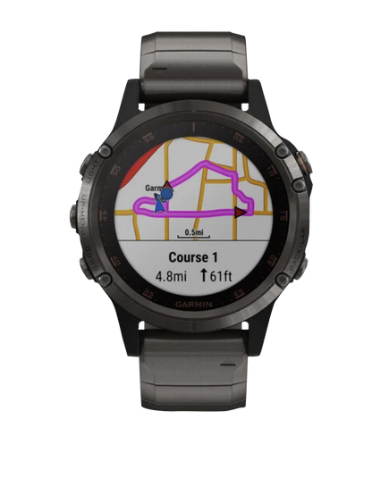 Garmin Fenix 5 Plus Sapphire Carbon Gray DLC Titanium (010-01988-02)