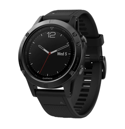 Garmin Fenix ​​5 Black Sapphire avec bracelet noir (010-01688-10)