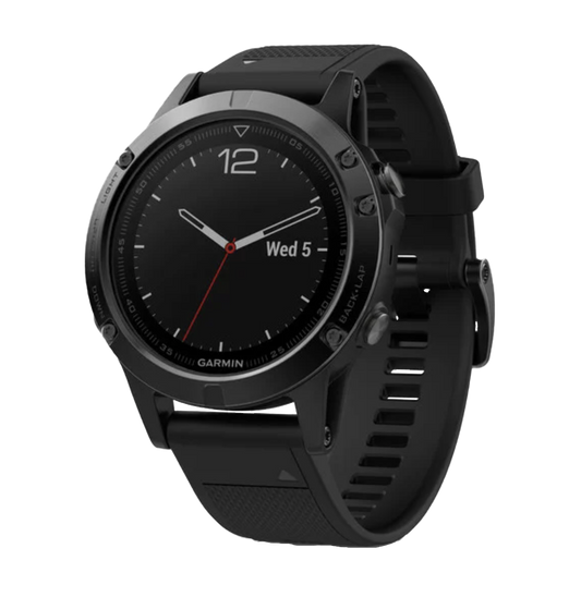 Garmin Fenix ​​5 Black Sapphire avec bracelet noir (010-01688-10)