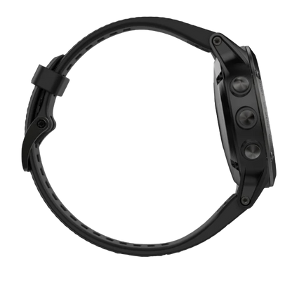 Garmin Fenix ​​5 Black Sapphire avec bracelet noir (010-01688-10)