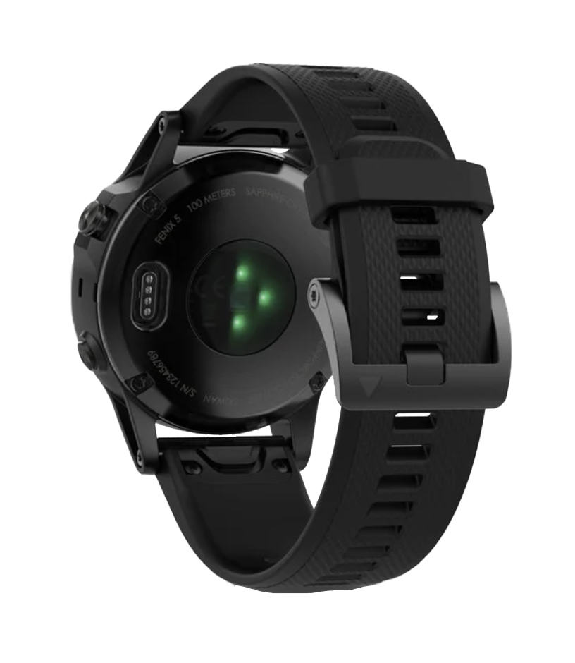 Garmin Fenix ​​5 Black Sapphire avec bracelet noir (010-01688-10)