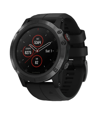 Montre connectée GPS Garmin Fenix ​​5X Plus Sapphire avec bracelet noir (reconditionnée et certifiée Garmin)