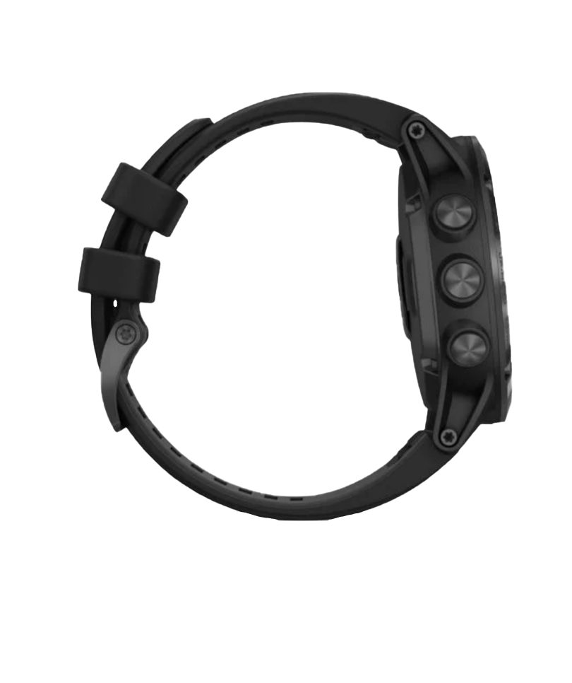 Montre connectée GPS Garmin Fenix ​​5X Plus Sapphire avec bracelet noir (reconditionnée et certifiée Garmin)