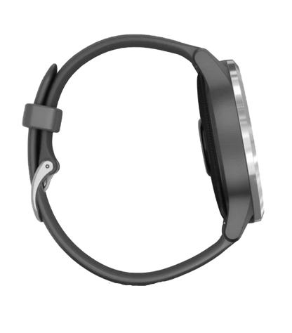 Garmin Vivoactive 4, argent avec bracelet gris, montre connectée GPS (reconditionnée certifiée Garmin)