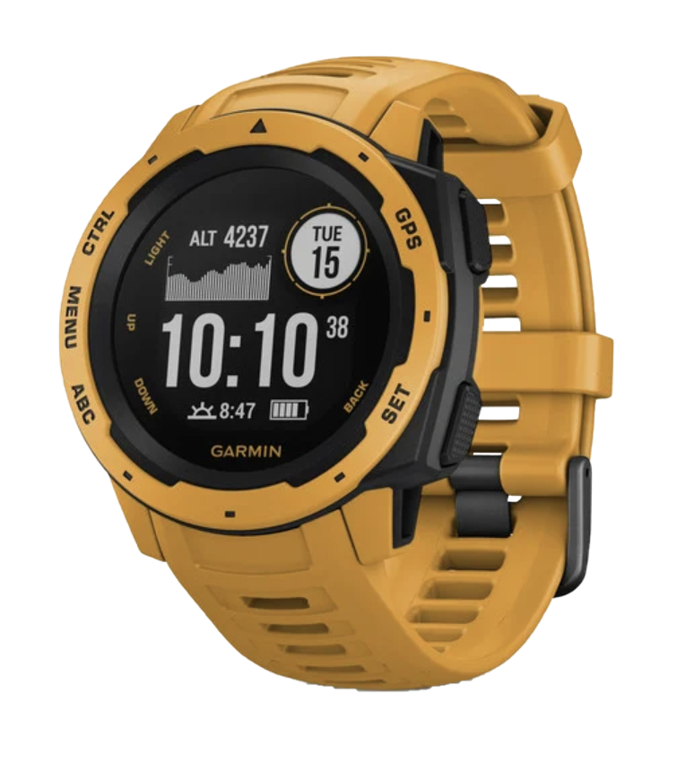 Garmin Instinct, Sunburst, Rugged GPS Smartwatch (Garmin Certified Refurbished)