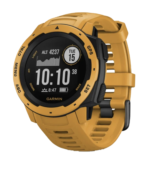 Garmin Instinct, Sunburst, Rugged GPS Smartwatch (Garmin Certified Refurbished)