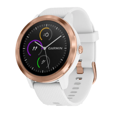 Garmin Vivoactive 3, blanc avec or rose, montre connectée GPS (reconditionnée certifiée Garmin)